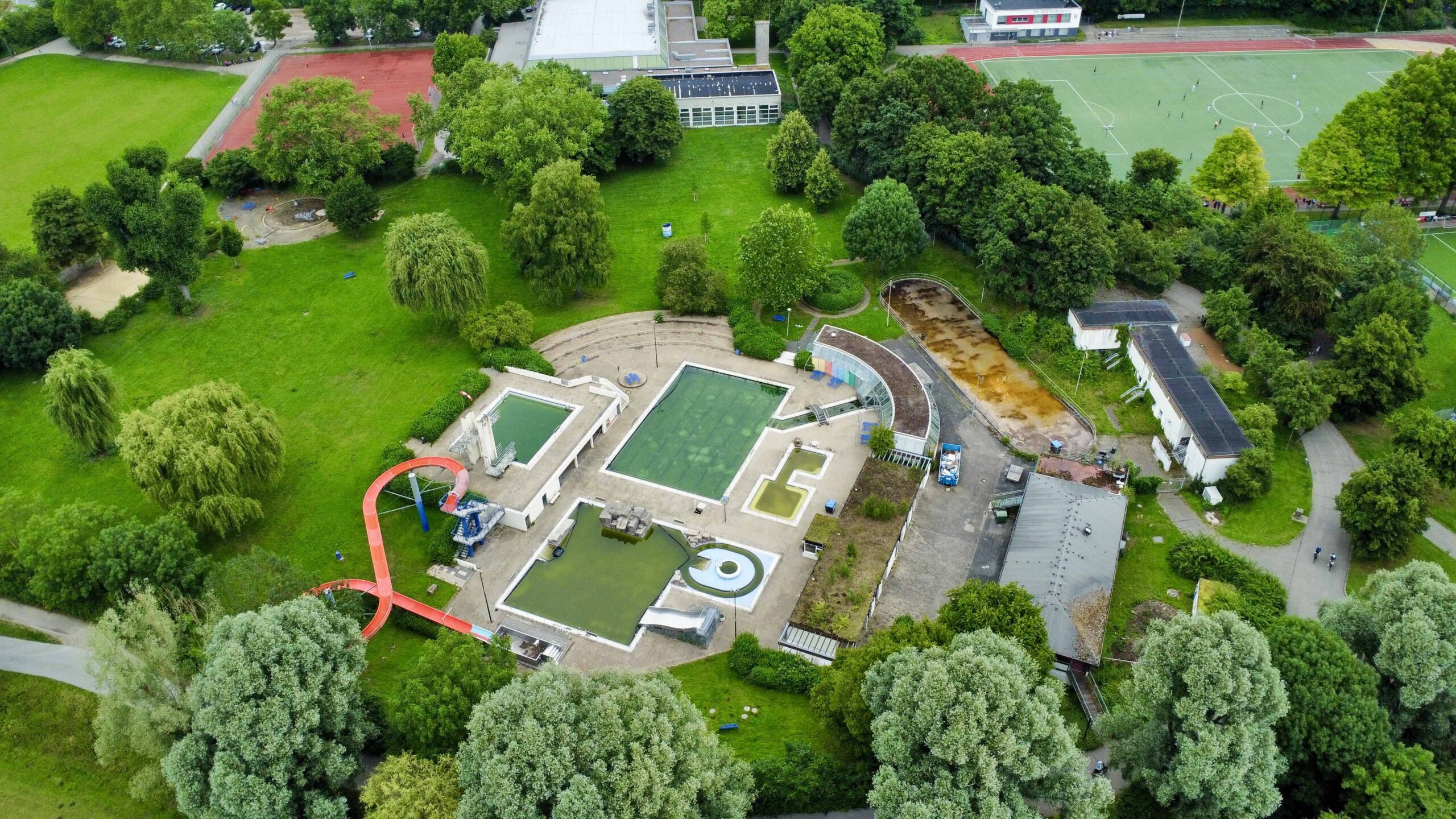 Luftbild Freibad
